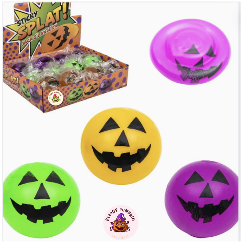 Bloody Pumpkin Halloween Pumpkin Sticky Fidget Kids Toy